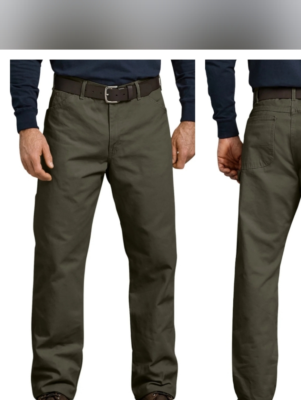 New Dickies Carpertners Relaxed Fit 42x30 Workwear Jeans Moss Green Outdoors